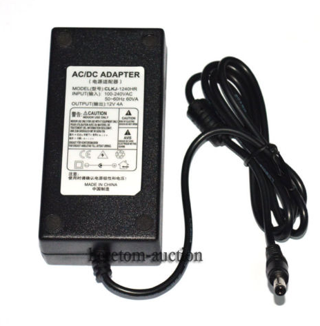 NEW LCD Monitor AC Adapter Power SUPPLY AU Cord 48W 12V 4A 5A 60W (5.5/2.5mm Tip)